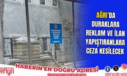 Ağrı Belediyesinden Uyarı:Duraklara Afiş ve Reklam Yapıştırmak Yasaktır!