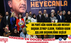 AK Parti Ağrı Kadın Kolları mevcut başkan Zeynep Eldem, yeniden Kadın Kolları Başkanlığına seçildi