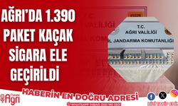 Ağrı'da gümrük kaçağı sigara ele geçirildi