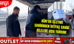 Ağrı’da işletme sahibi ihtiyaç sahibi ailelere gıda yardımında bulundu