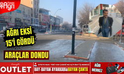 Ağrı dondu: Eksi 15'i gördü