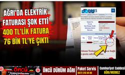 Ağrı'da Elektrik Faturası Şok Etti: 400 TL'lik Fatura 76 Bin TL'ye Çıktı