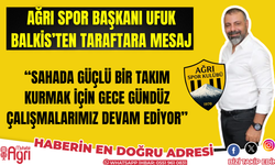 Ağrı Spor Başkanı Ufuk Balkis’ten Taraftara Mesaj: “Sessizlik, En Sağlam Hazırlığın İşaretidir”