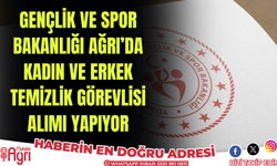 Gençlik ve spor bakanlığı ağrı’da temizlik personeli yapıyor