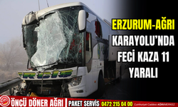 Erzurum-ağrı karayolu'nda feci kaza