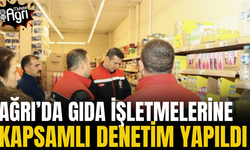Ağrı'da gıda işletmelerine denetim
