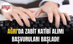 Ağrı'da zabıt katibi personeli alımı yapılacak