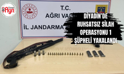 Diyadin’de Ruhsatsız Silah Operasyonu: 1 Şüpheli Yakalandı