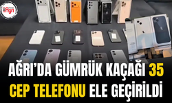 Ağrı’da gümrük kaçağı 35 cep telefonu ile bir minibüste 4 bin 570 paket sigara ele geçirdi