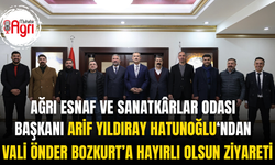 Başkan Arif Yıldıray Hatunoğlu’ndan Vali Önder Bozkurt’a Hayırlı Olsun Ziyareti