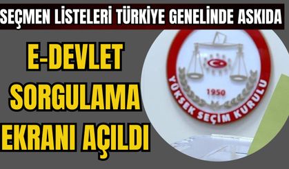 Seçmen listeleri Türkiye genelinde askıda