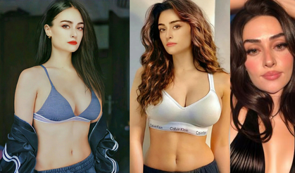 Esra Bilgiç kıyafetiyle geceye damga vurdu