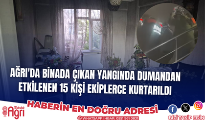 Ağrı’da bir binada patlama