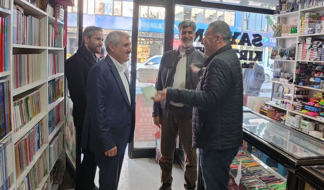 HÜDA PAR Cizre İl Başkanı Gözüngül ilçe esnafının sorunlarını dinledi