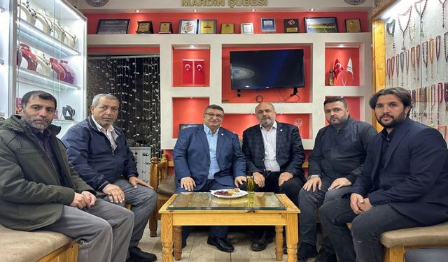 HÜDA PAR Mardin İl Başkanı Çevik, Türkiye Sakatlar Derneği Mardin Şube Başkanına ziyaret