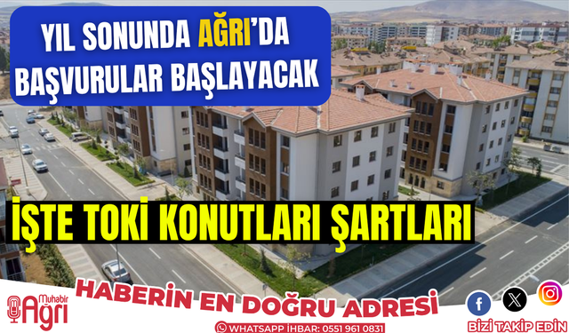 Ağrı TOKİ başvuru şartları