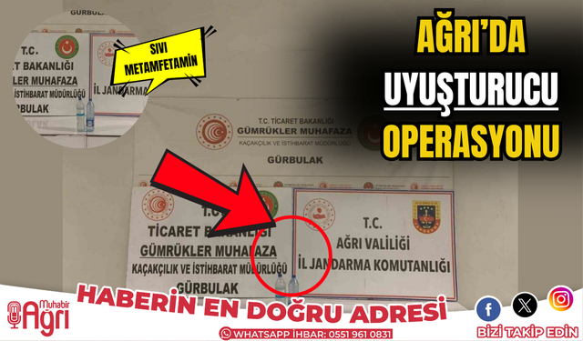 Ağrı'da uyuşturucu operasyonu