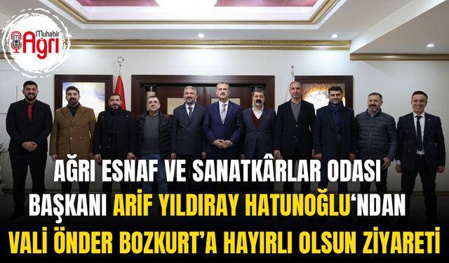 Başkan Arif Yıldıray Hatunoğlu’ndan Vali Önder Bozkurt’a Hayırlı Olsun Ziyareti