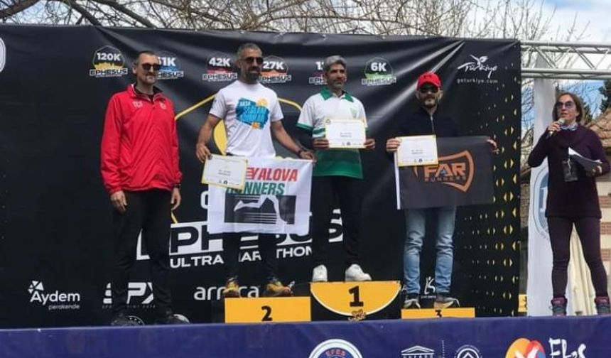 Manisalı atlet ultra maratonu şampiyon tamamladı