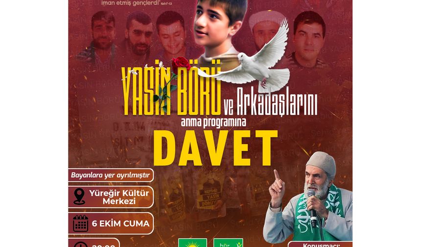 Adana'da "Şehitler Gecesi" etkinliği düzenlenecek