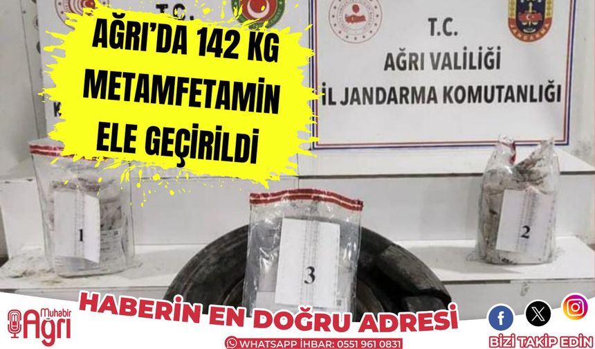 Ağrı'da 142 Kg Metamfetamin Ele Geçirildi