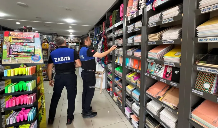 Bursa İnegöl Zabıtası'ndan kırtasiyelere sıkı denetim