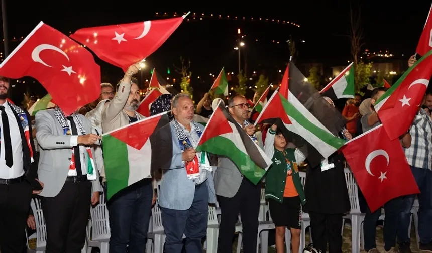 Kayseri'de vicdanlar Gazze için buluştu