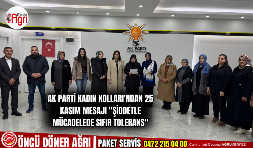 AK Parti Kadın Kolları'ndan 25 Kasım Mesajı: "Şiddetle Mücadelede Sıfır Tolerans"