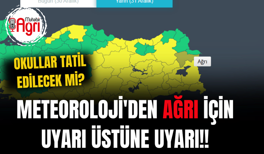 Ağrı için kar alarmı